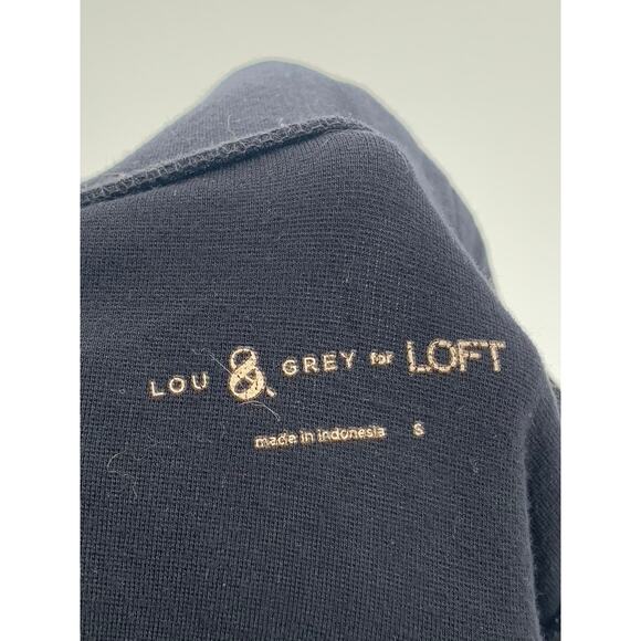 LOU & GREY FOR LOFT Women's Black Solid High-Rise Pull-On Casual Leggings SZ S - Picture 7 of 10